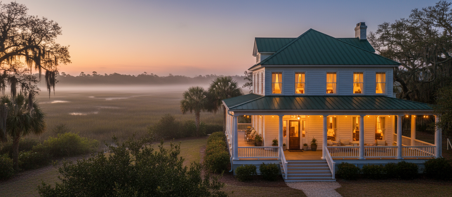 HERO Heating and Air technician performing AC service in a Mount Pleasant home near Shem Creek to resolve high indoor humidity.